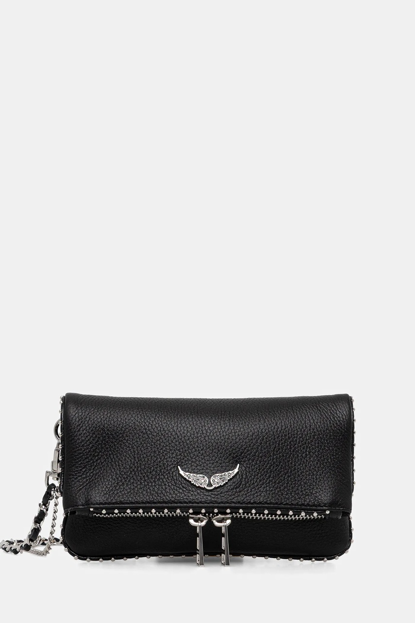 ZADIG&VOLTAIRE poșetă de piele culoarea negru, LWBA03977