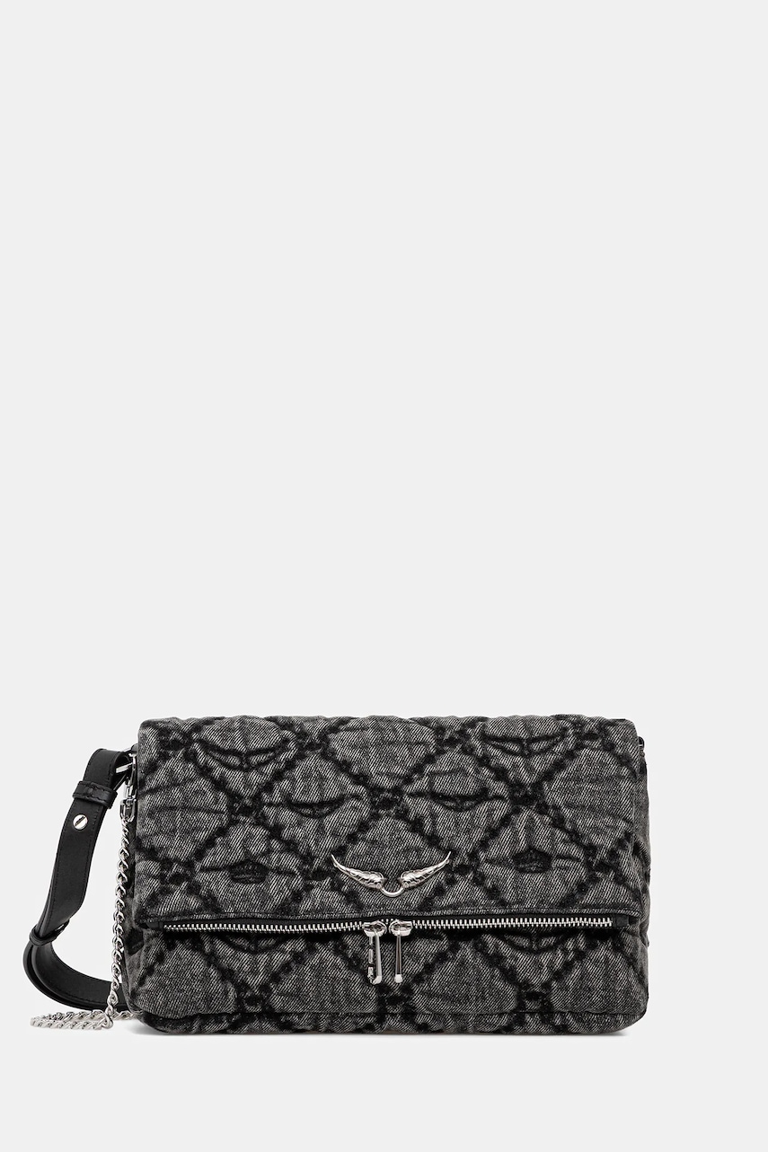 ZADIG&VOLTAIRE geantă de bumbac culoarea negru, LWBA04065