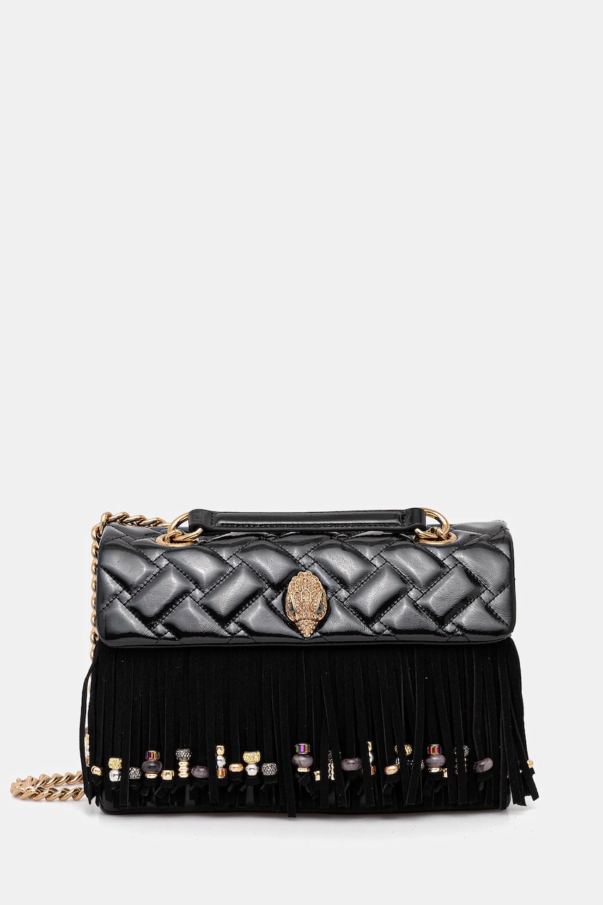 Kurt Geiger London geantă de piele KENSINGTON culoarea negru, 4701100129