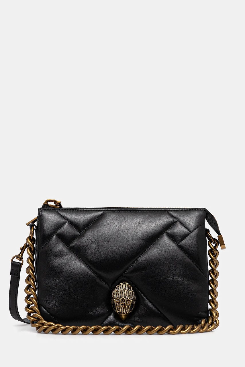 Kurt Geiger London poșetă de piele KENSINGTON culoarea negru, 3571900109