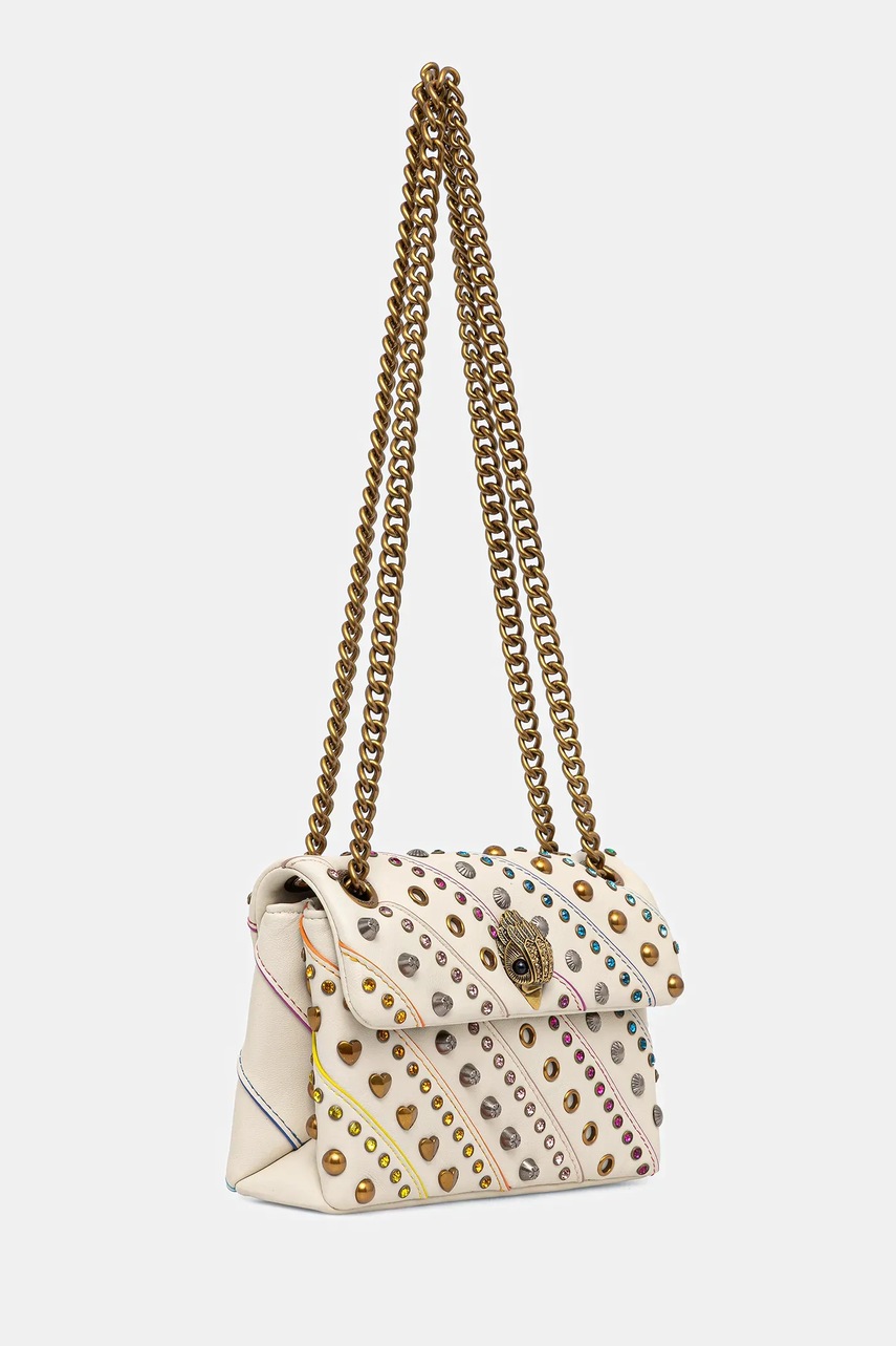 Кожаная сумочка Kurt Geiger London KENSINGTON цвет бежевый 3582244109