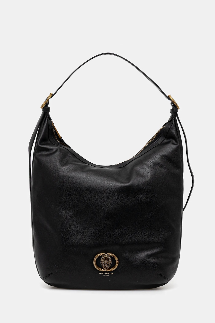 Kurt Geiger London poșetă de piele culoarea negru, 4704500109