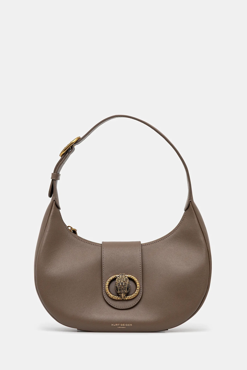 Kurt Geiger London poșetă de piele culoarea maro, 3596537109