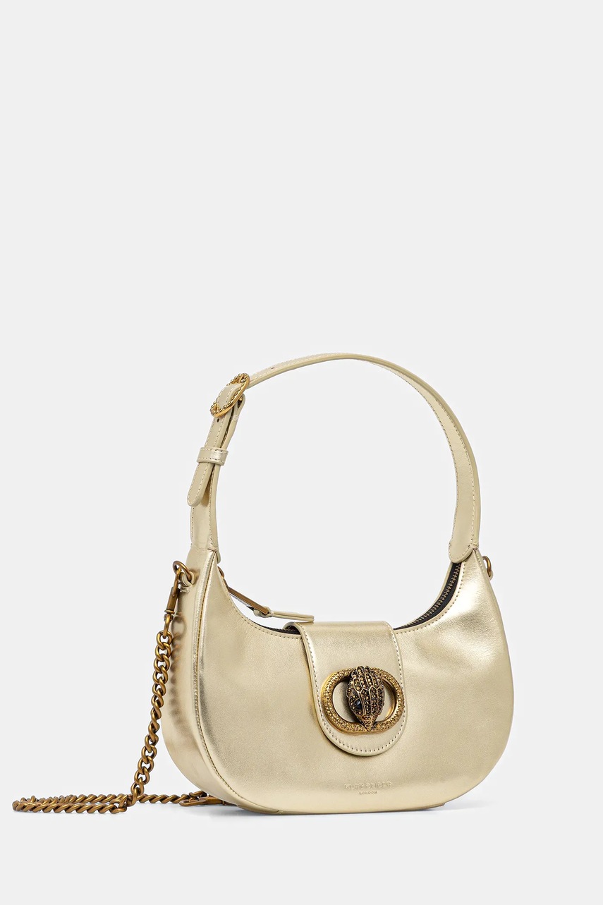 Кожаная сумочка Kurt Geiger London цвет золотой 3601161109