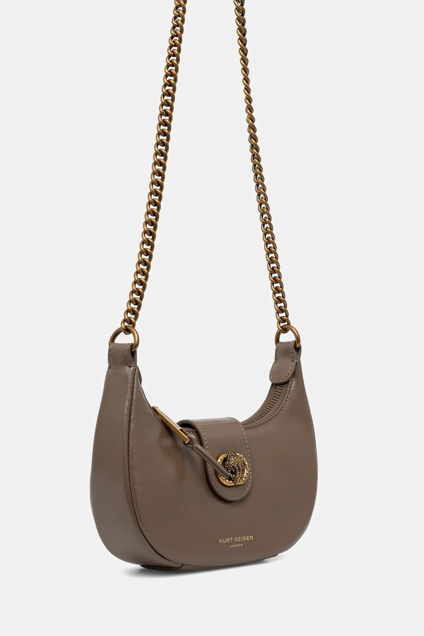 Кожаная сумочка Kurt Geiger London цвет коричневый 4020137109