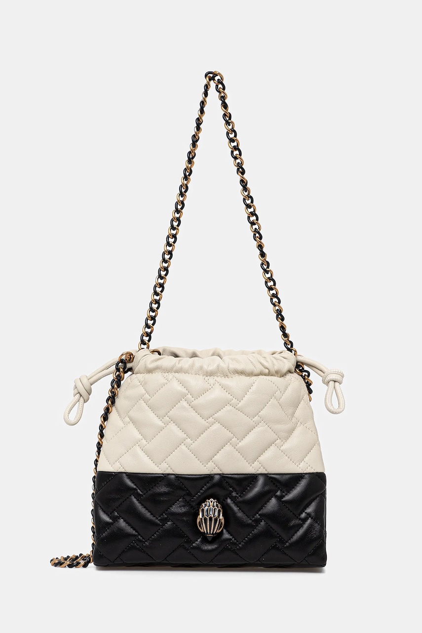 Kurt Geiger London poșetă de piele KENSINGTON culoarea negru, 4702401109