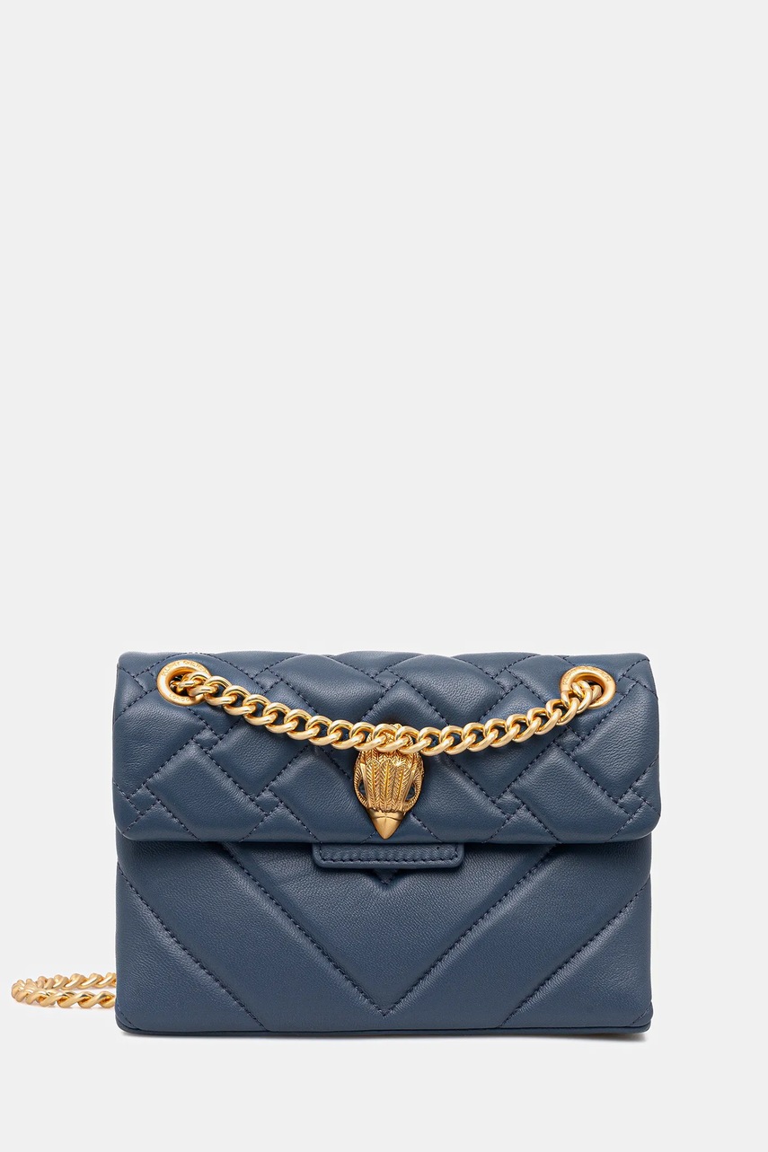 Kurt Geiger London geantă de piele KENSINGTON culoarea albastru marin, 4372889109