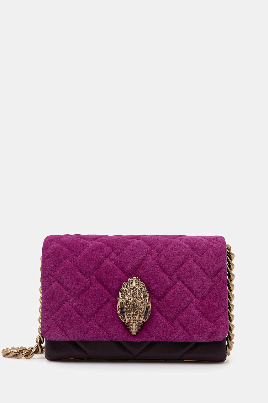 Kurt Geiger London geantă de piele KENSINGTON culoarea roz, 9594552219