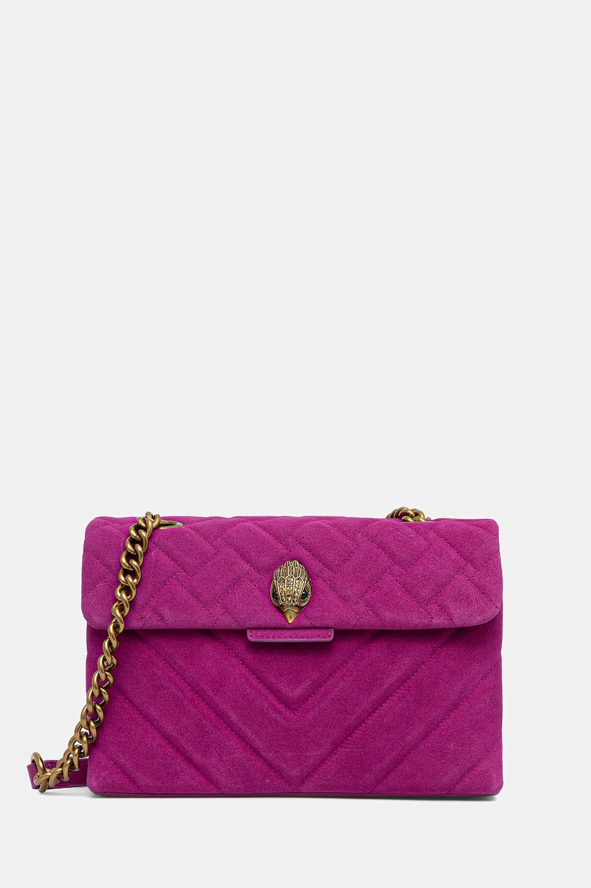 Kurt Geiger London geantă de piele KENSINGTON culoarea roz, 3586252219