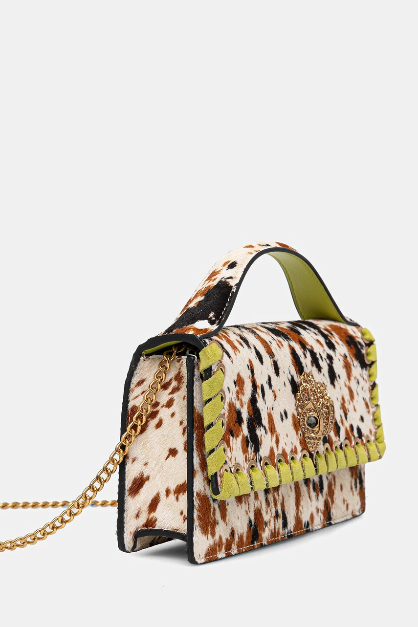 Кожаная сумочка Kurt Geiger London цвет коричневый 2744139189