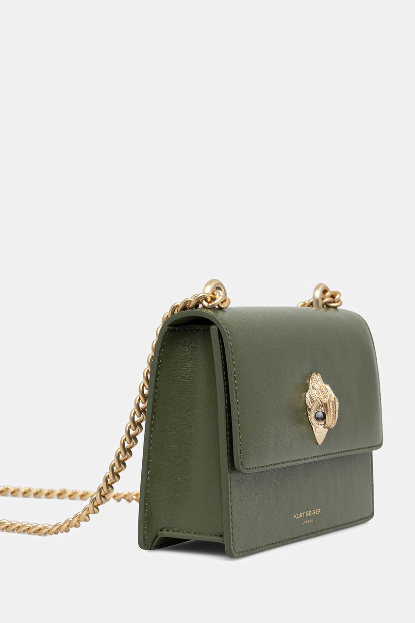 Кожаная сумочка Kurt Geiger London SHOREDITCH цвет зелёный 3536275109