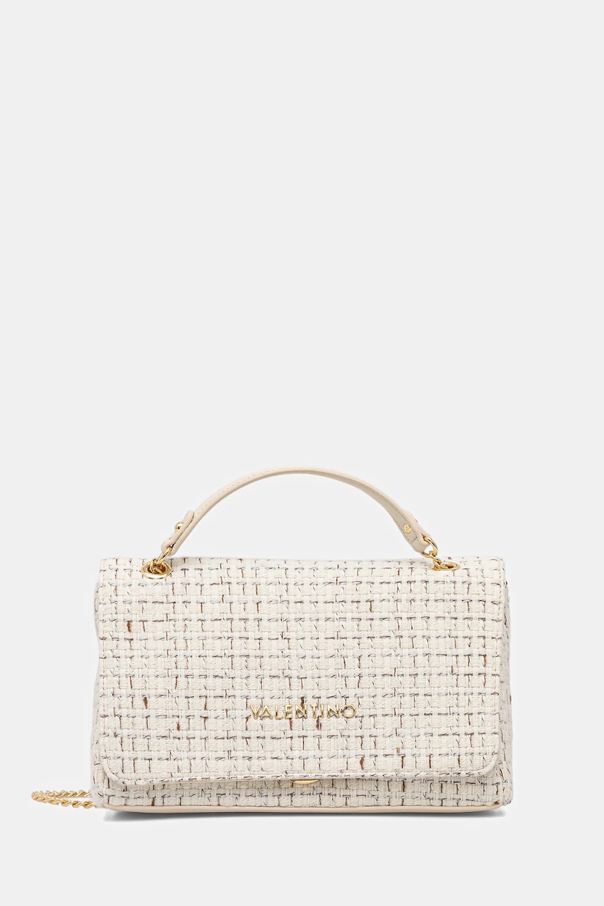 Valentino Bags poșetă TWEED culoarea bej, VBS9JP02