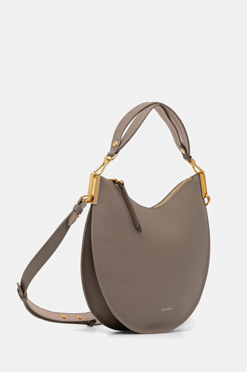 Кожаная сумочка Coccinelle COCCINELLESUNUP цвет бежевый E1.QKF.13.02.01