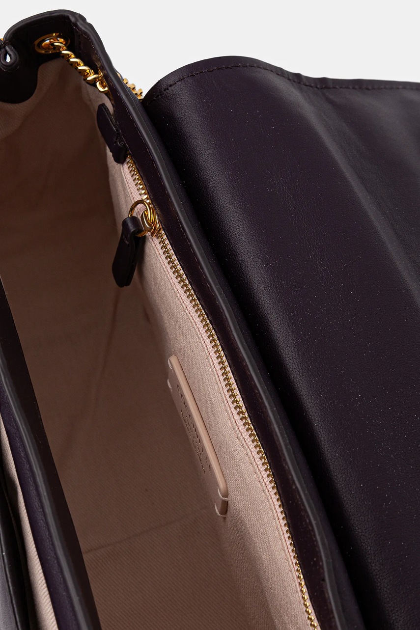 Δερμάτινη τσάντα Coccinelle COCCINELLE C-ME FLUFFY χρώμα: μαύρο, E1.SUE.12.01.01 φωτογραφία