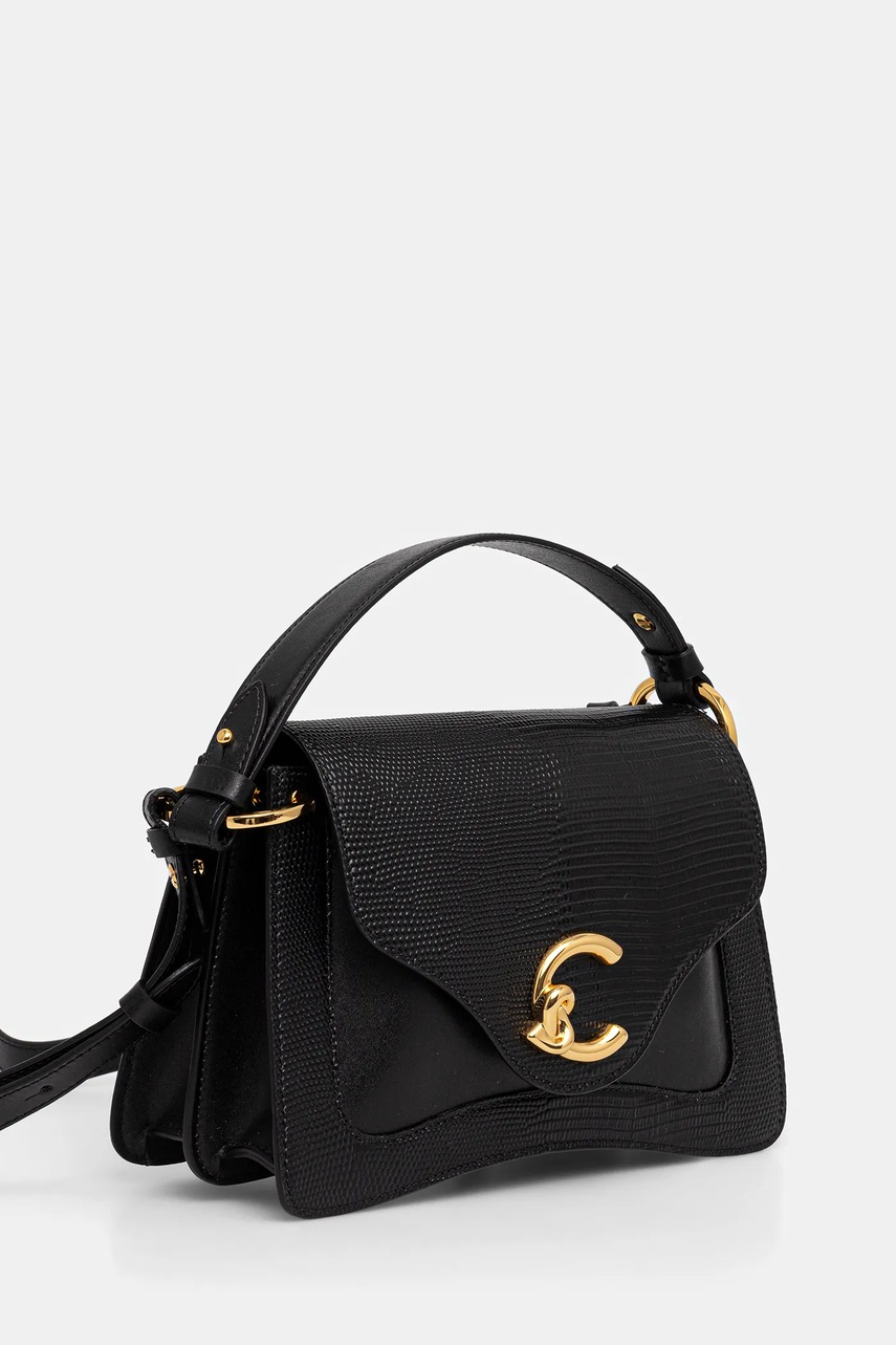 Кожаная сумочка Coccinelle COCCINELLE C-ME BIMATERI. цвет чёрный E1.T1R.18.02.01