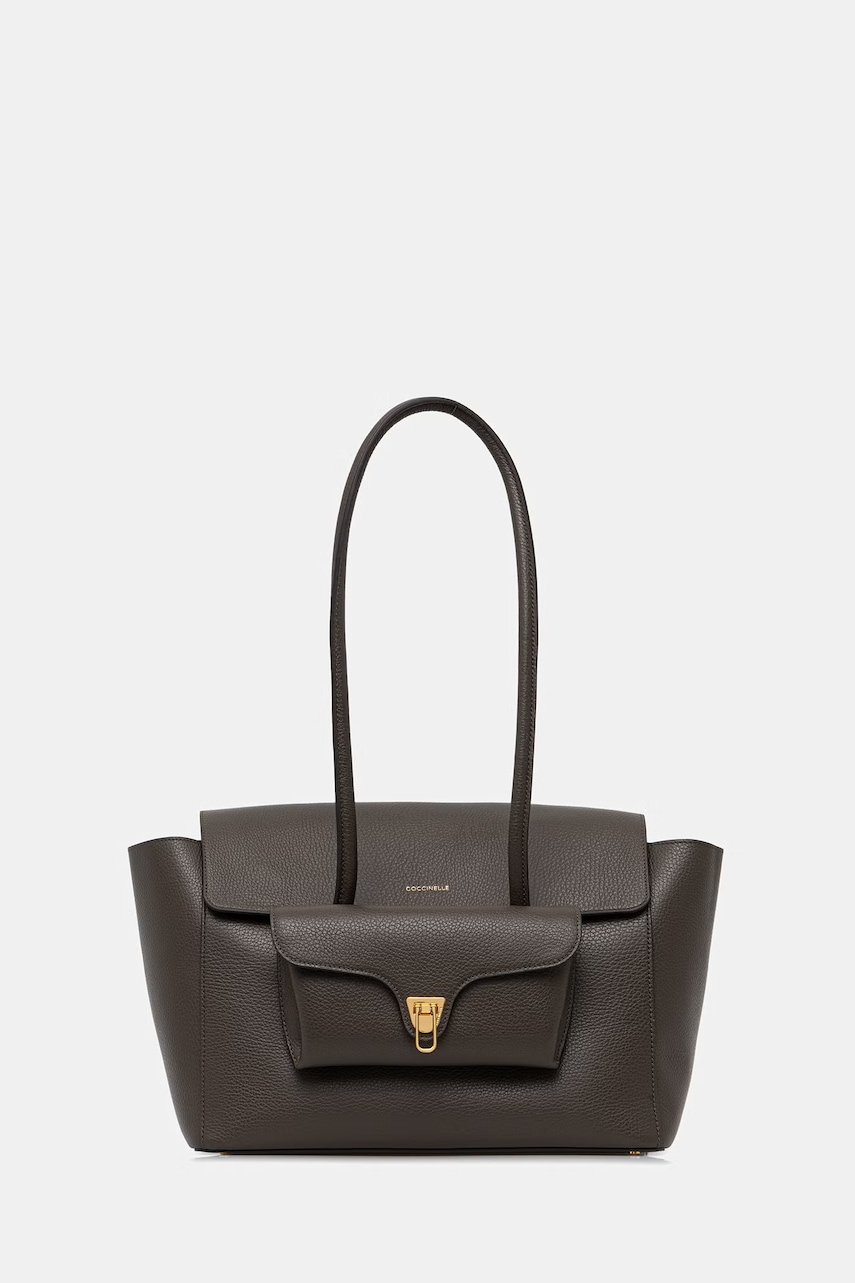 Coccinelle shopper γυναικεία δερμάτινη DOUBLE BEAT