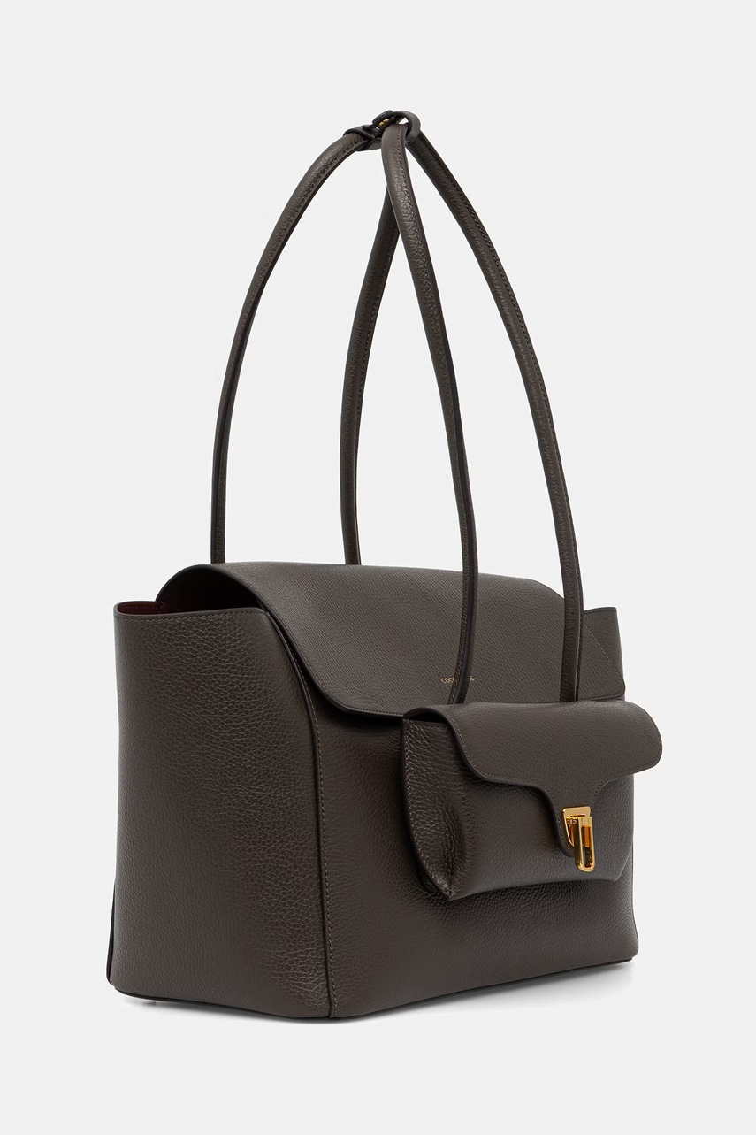 Coccinelle shopper γυναικεία δερμάτινη DOUBLE BEAT