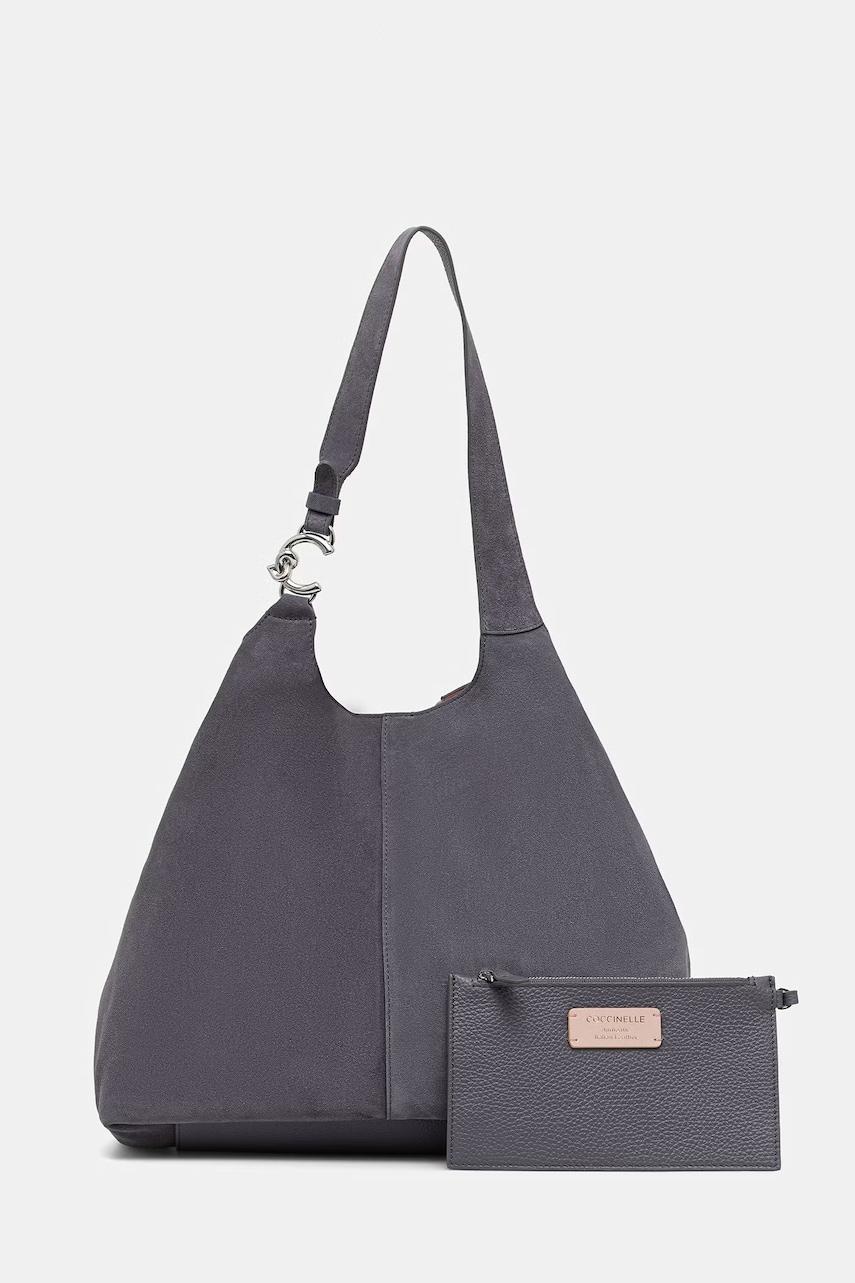 Coccinelle hobo bag pentru femei din piele întoarsă