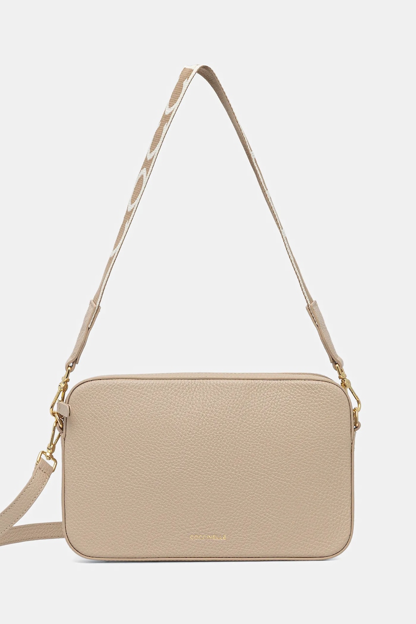 Coccinelle poșetă de piele TEBE culoarea violet, E5.MN5.52.01.01