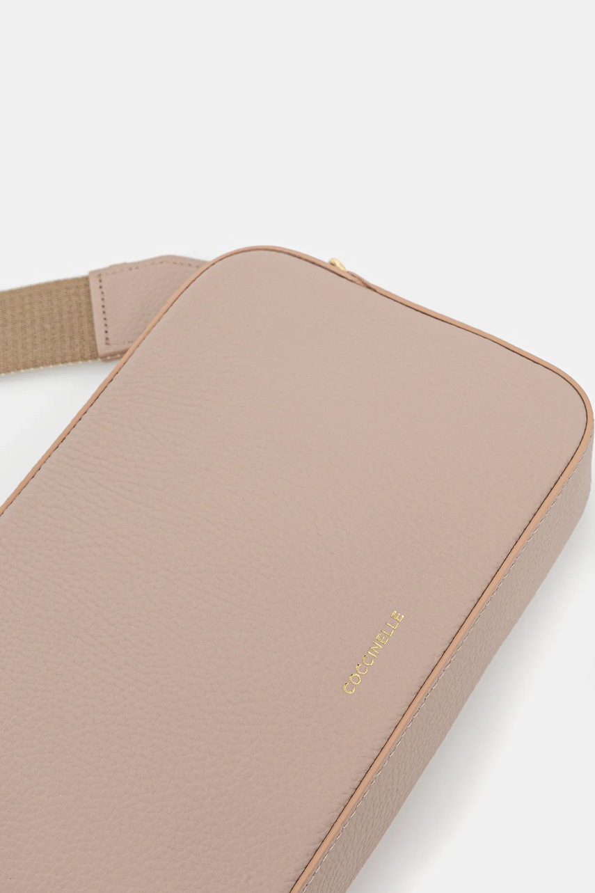 Δερμάτινη τσάντα Coccinelle TEBE χρώμα: ροζ, E5.MN5.52.01.01 φωτογραφία