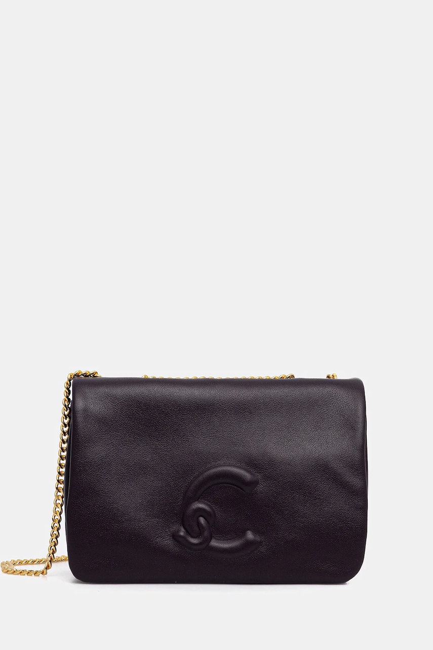 Coccinelle poșetă de piele DULSE culoarea negru, E5.SS5.52.01.01