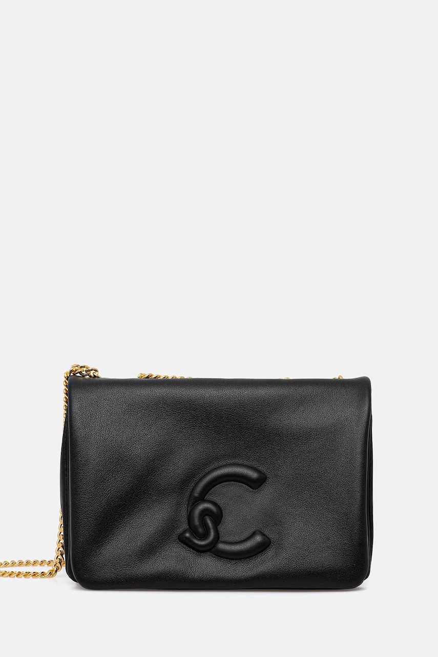 Coccinelle poșetă de piele DULSE culoarea negru, E5.SS5.52.01.01