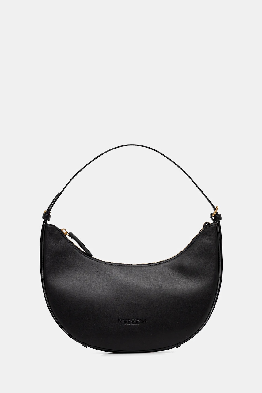 Marc O'Polo poșetă de piele culoarea negru, 50611950701141