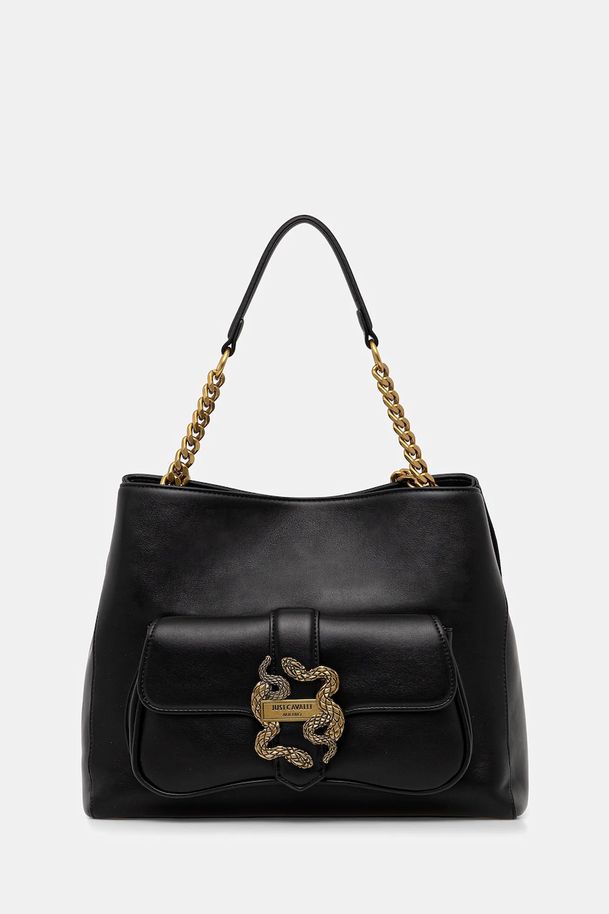 Just Cavalli poșetă culoarea negru, 79RA4BA2 ZSA89