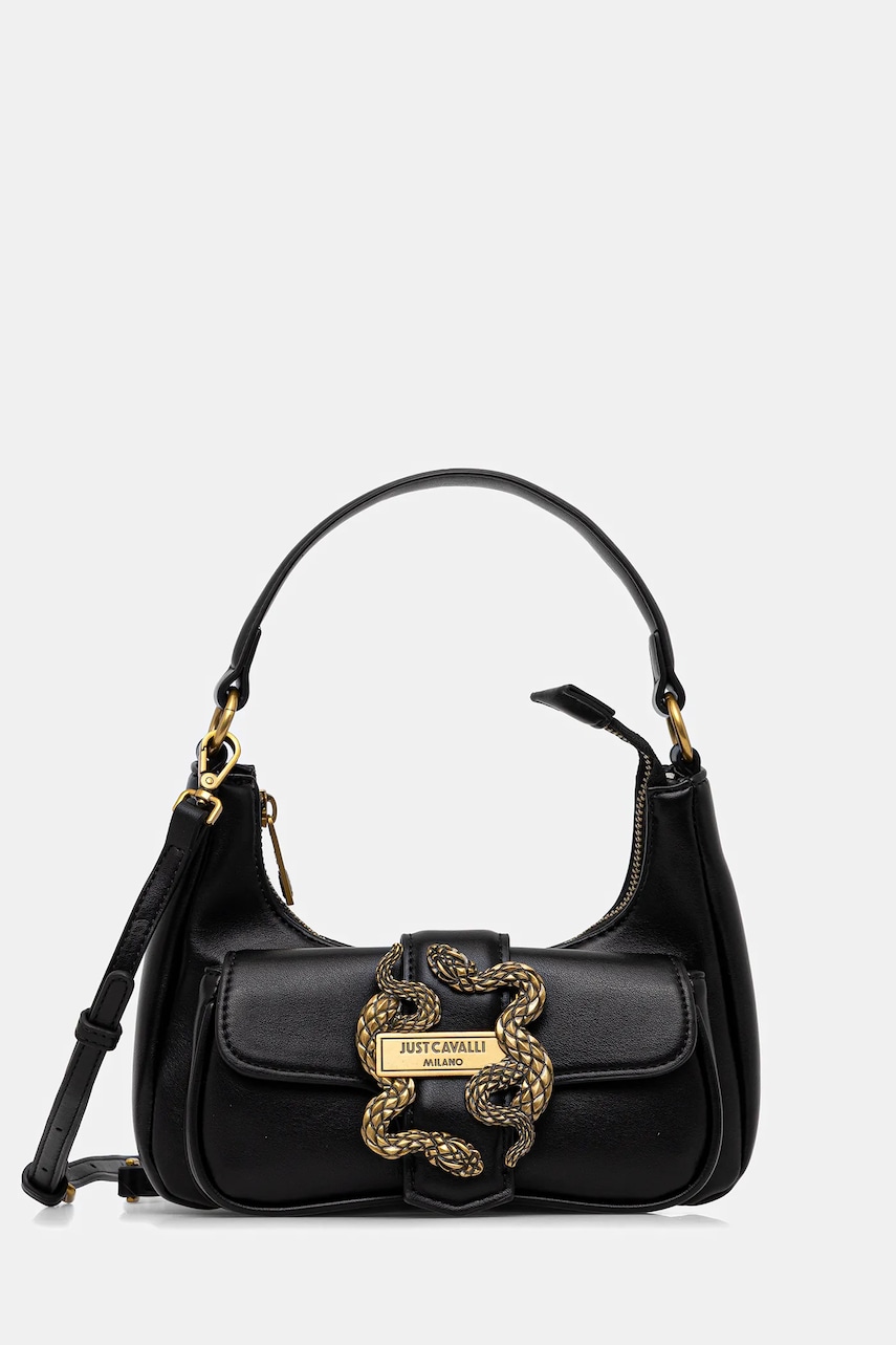 Just Cavalli poșetă culoarea negru, 79RA4BA3 ZSA89