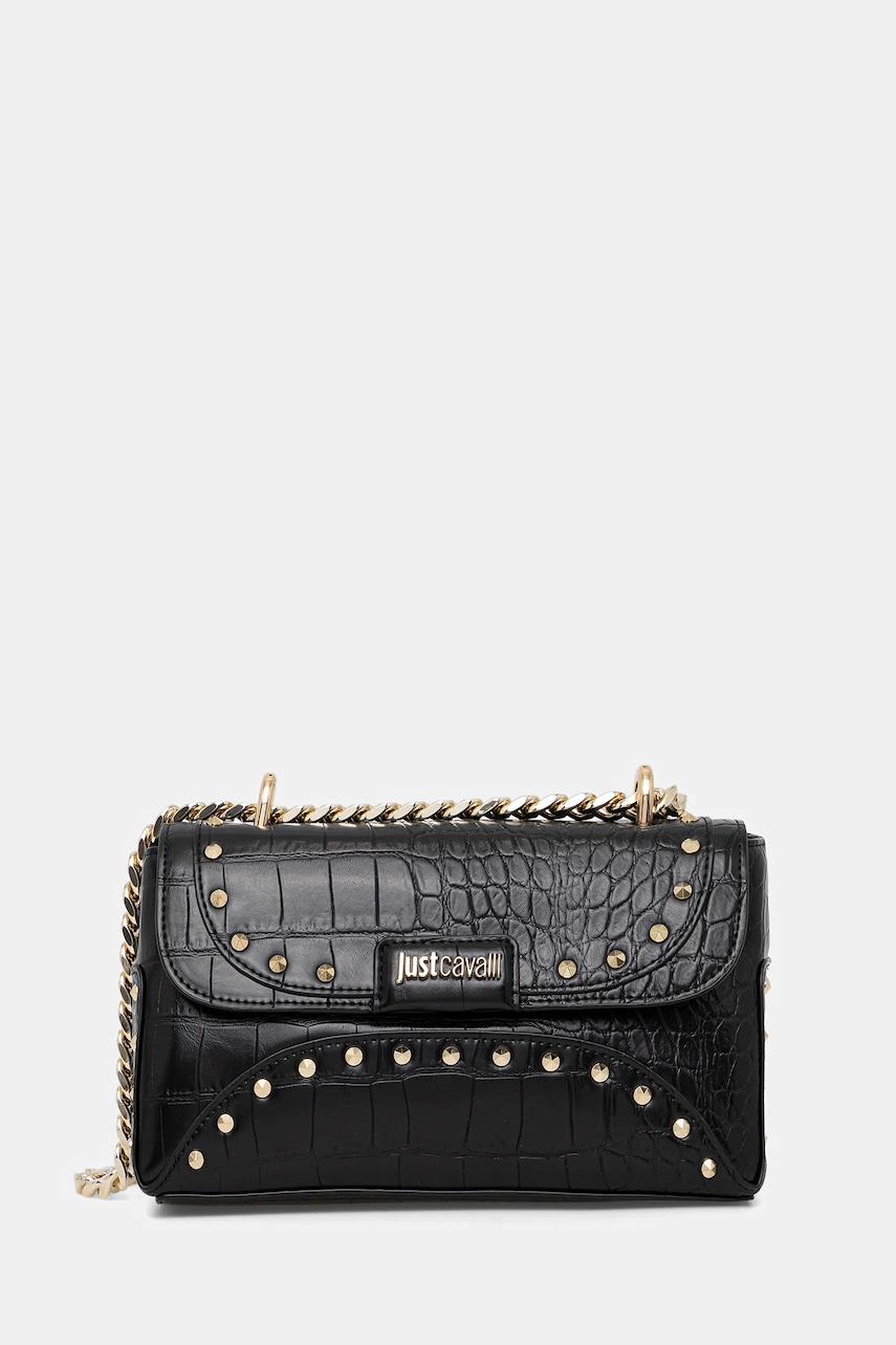 Just Cavalli poșetă culoarea negru, 79RA4BF5 ZSB96
