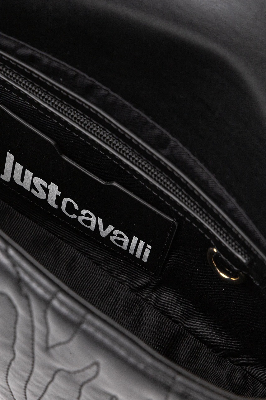Τσάντα Just Cavalli χρώμα: μαύρο, 79RA4BE3 ZSB23 φωτογραφία