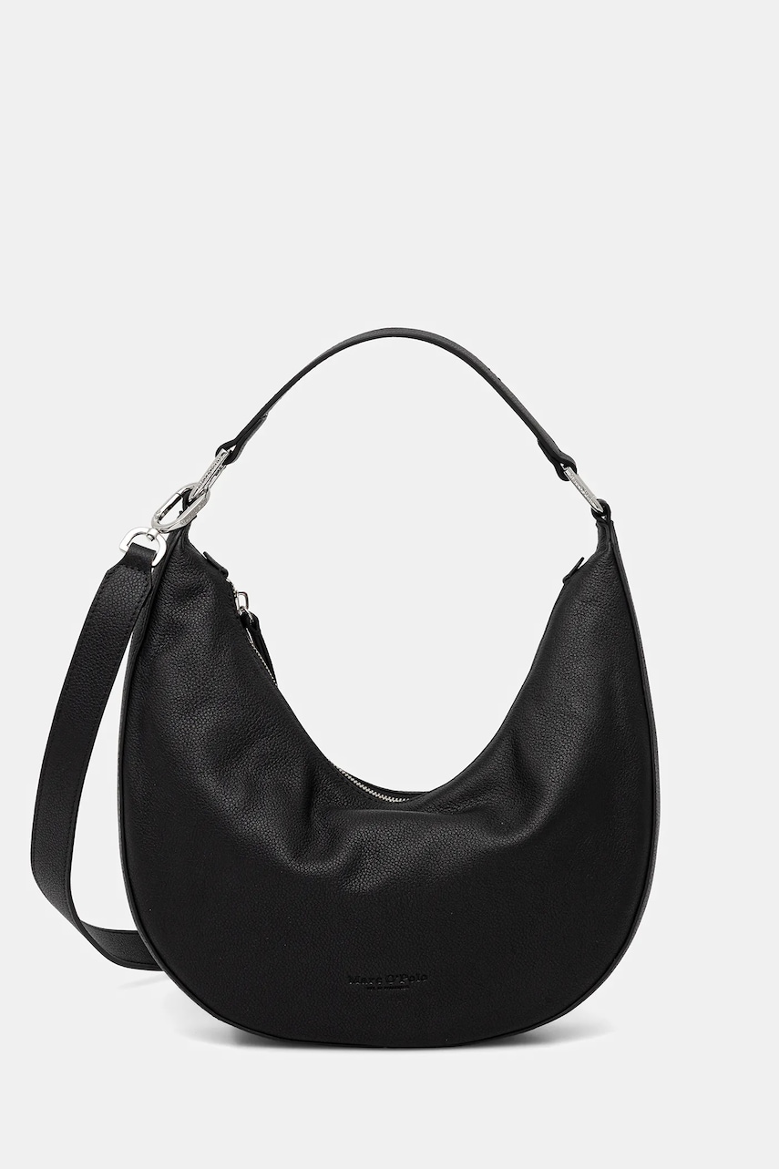 Marc O'Polo poșetă de piele culoarea negru, 50812200701138