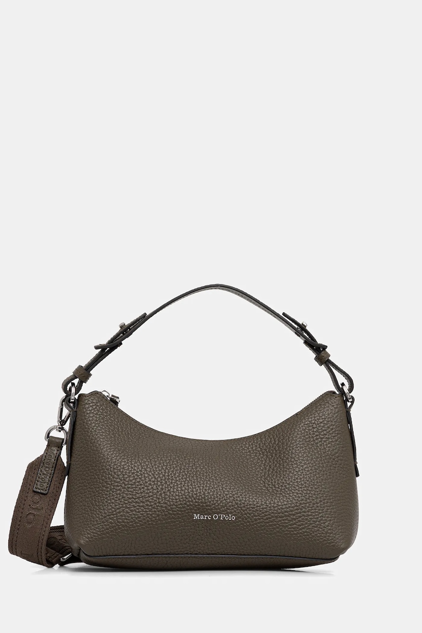 Marc O'Polo poșetă de piele culoarea negru, 50819650801109