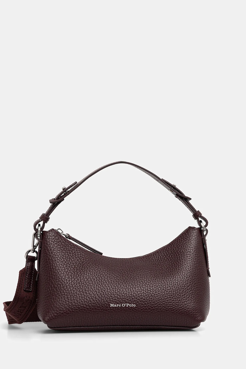 Marc O\'Polo poșetă de piele culoarea bordo, 50819650801109