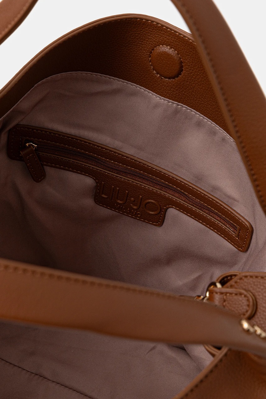 Τσάντα Liu Jo χρώμα: καφέ, AF5057.E0058 φωτογραφία