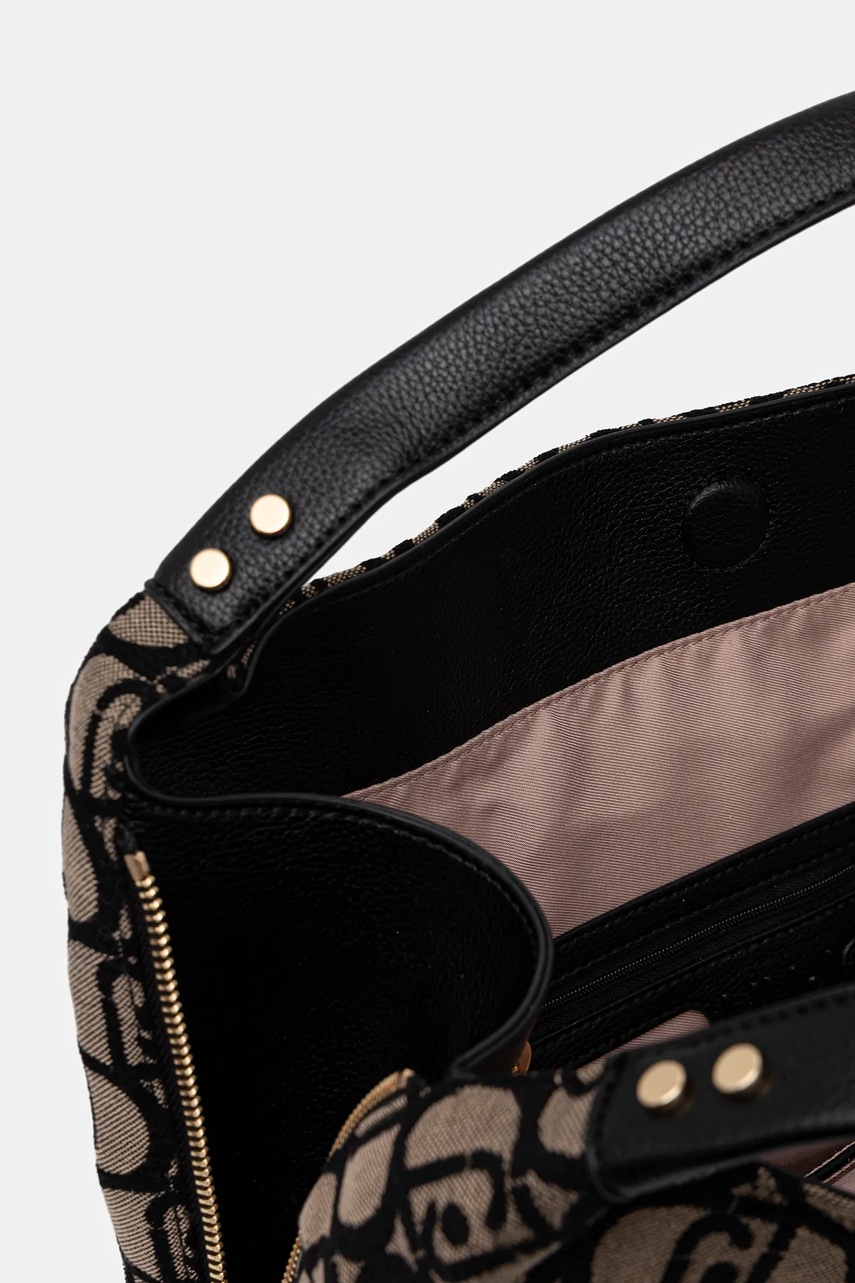 Τσάντα Liu Jo χρώμα: μαύρο, AF5057.T3152 φωτογραφία