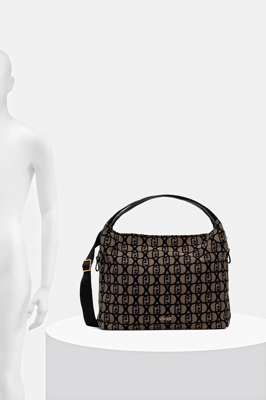 Τσάντα Liu Jo χρώμα: μαύρο, AF5057.T3152 φωτογραφία