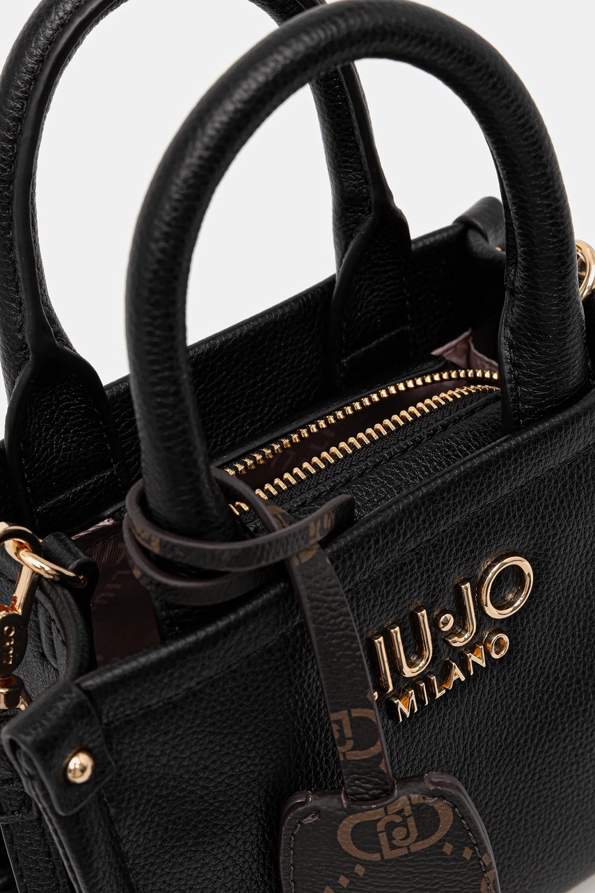 Τσάντα Liu Jo χρώμα: μαύρο, AF5102.E0058 φωτογραφία