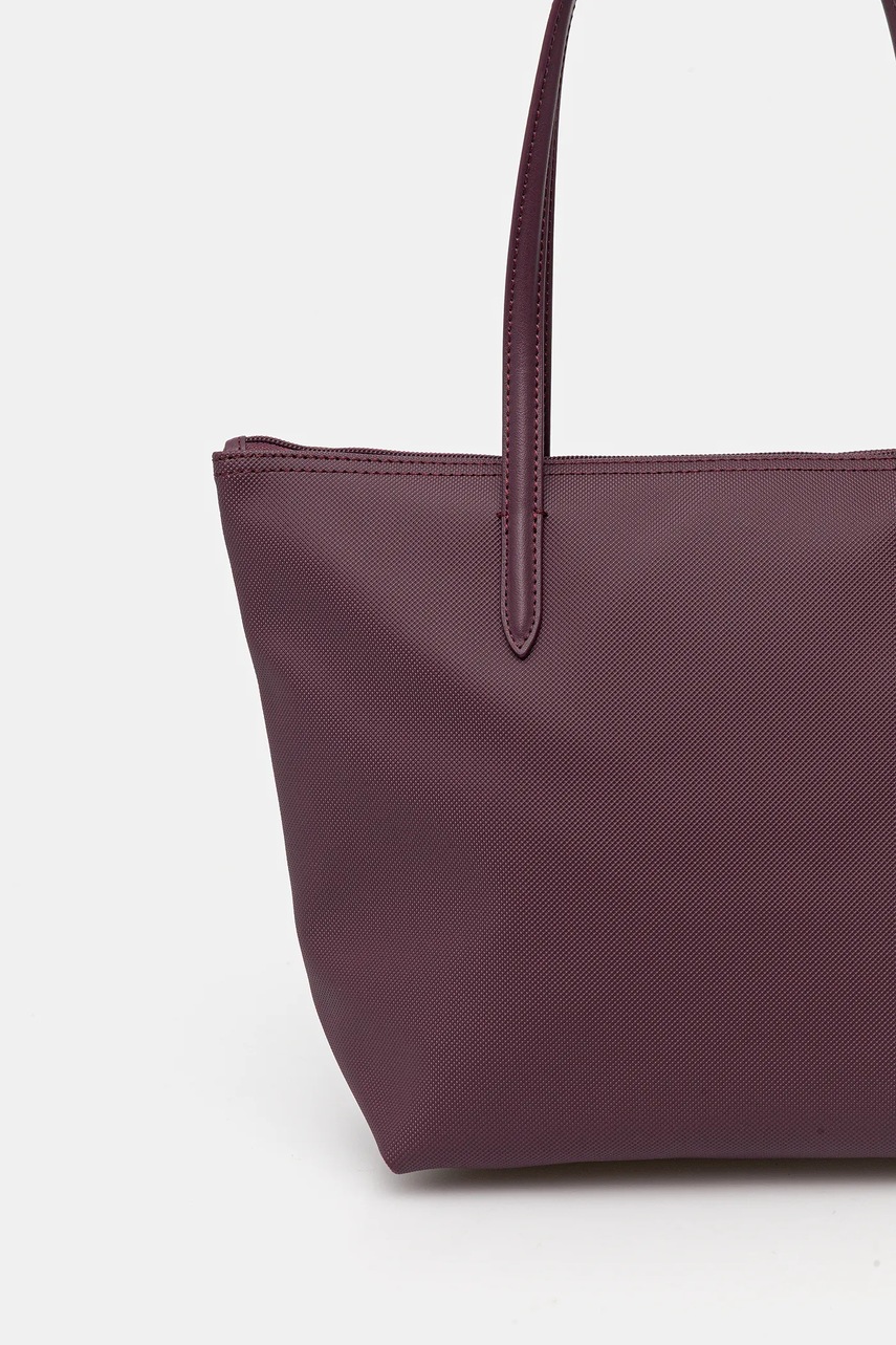 Τσάντα Lacoste χρώμα: καφέ, NF2037PK φωτογραφία