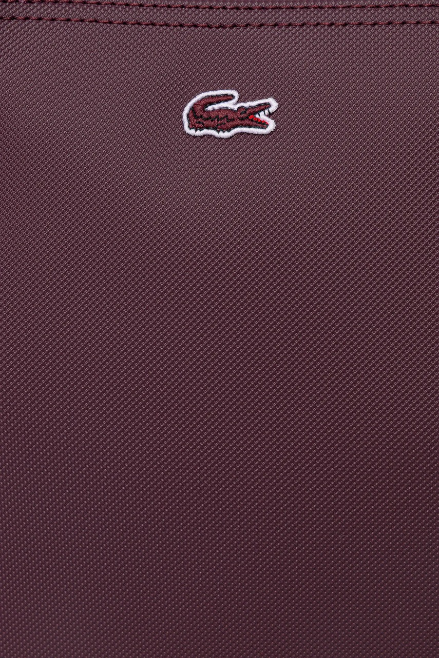 Τσάντα Lacoste χρώμα: καφέ, NF2037PK φωτογραφία