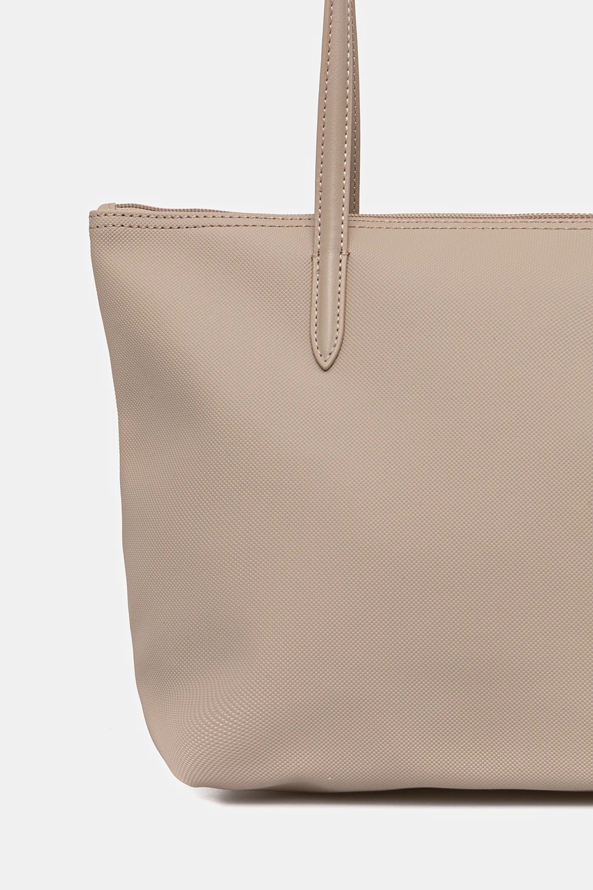 Τσάντα Lacoste χρώμα: μπεζ, NF2037PK φωτογραφία