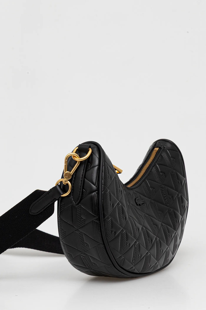 Кожаная сумочка Lacoste цвет чёрный NF4710MH
