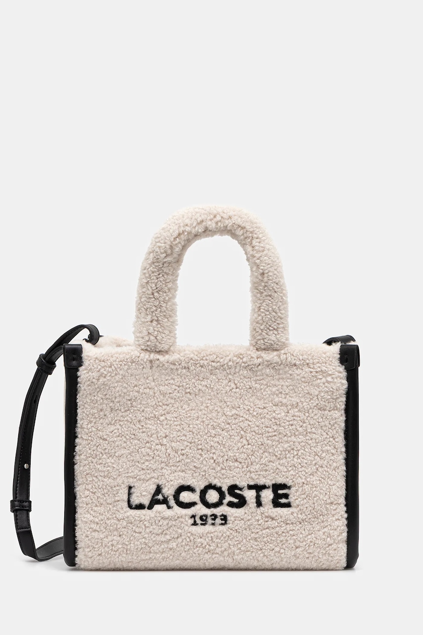 Lacoste poșetă culoarea bej, NF5116HX