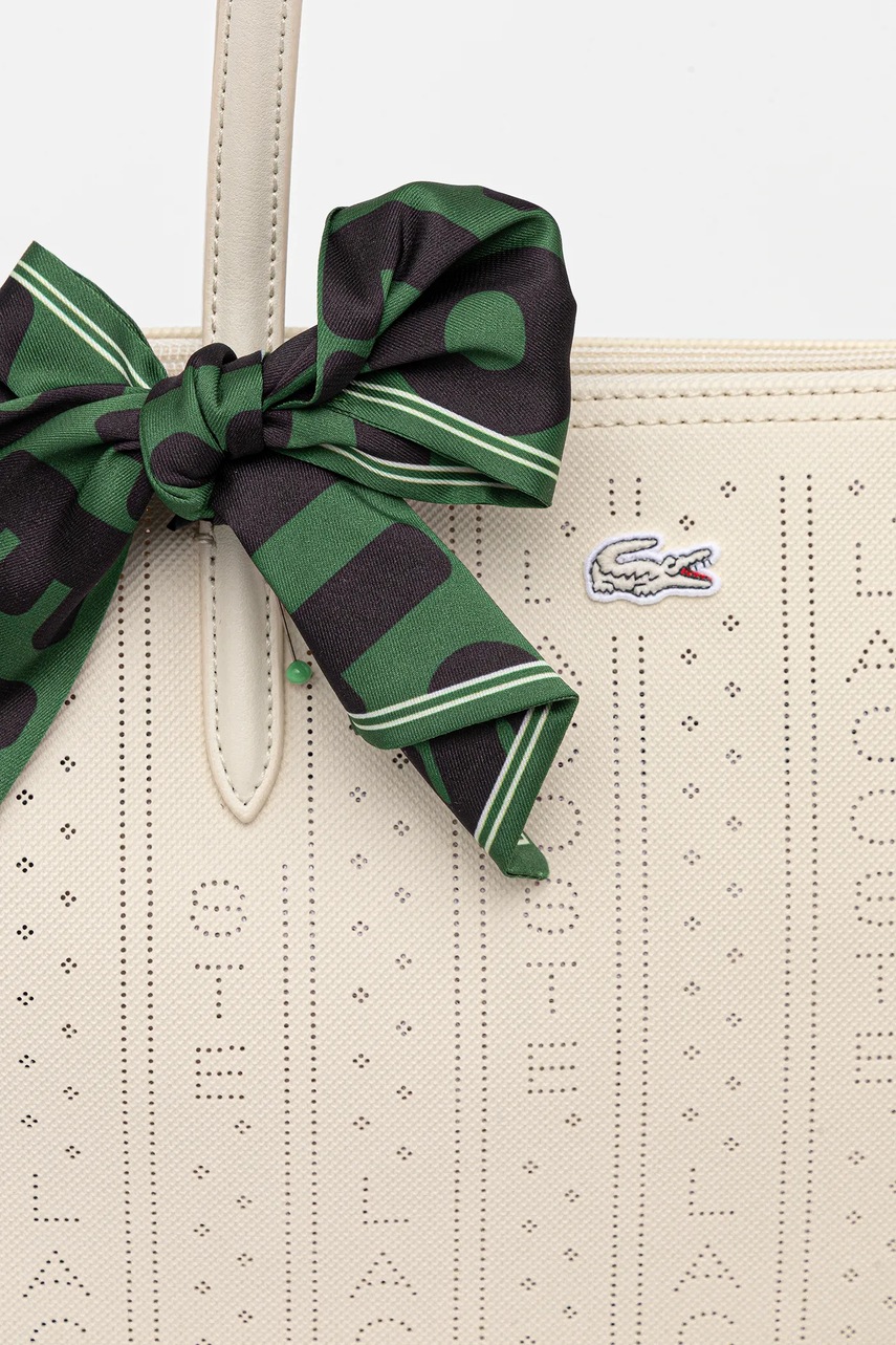 Τσάντα Lacoste χρώμα: μπεζ, NF5133SJ φωτογραφία