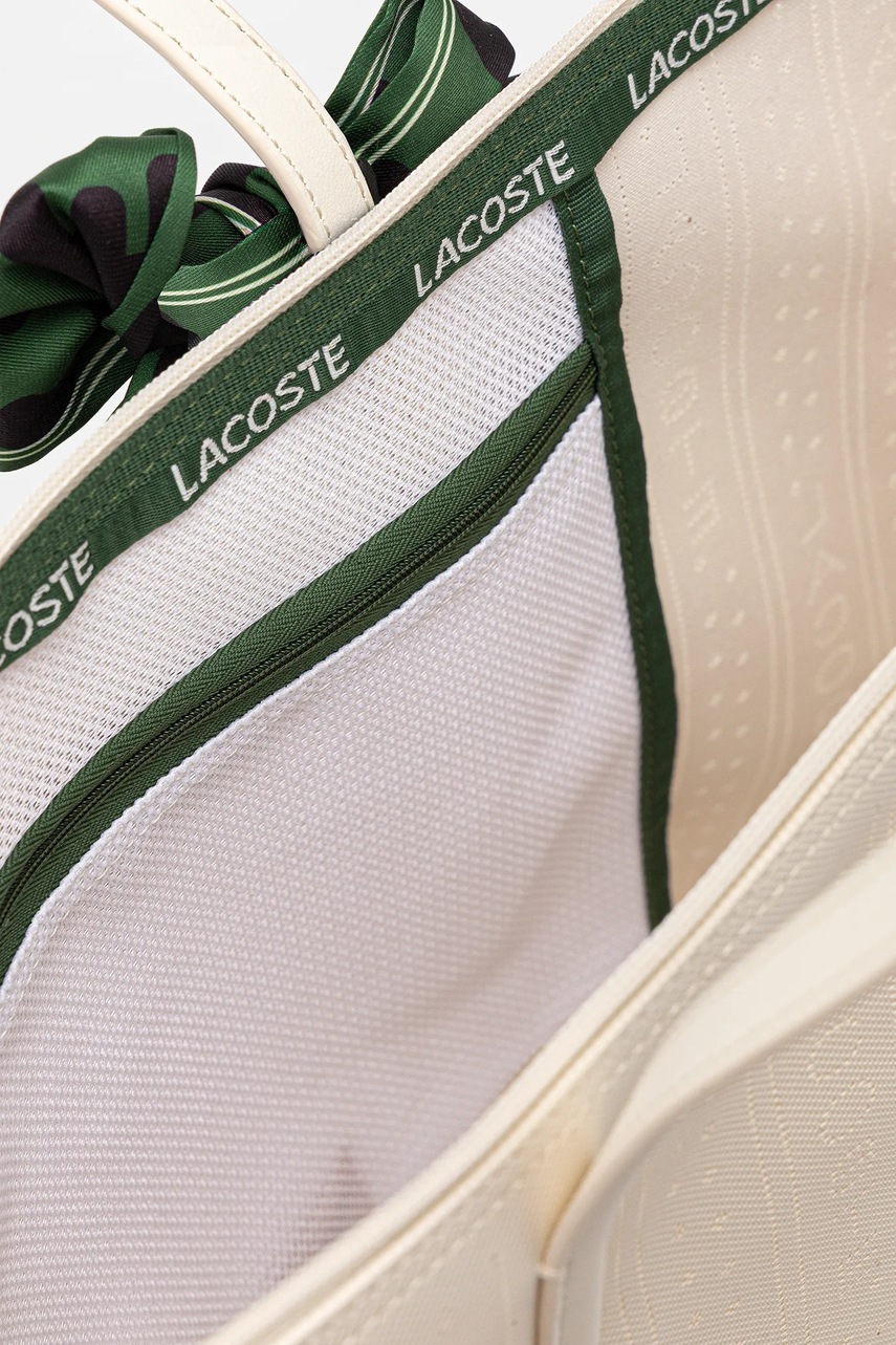 Τσάντα Lacoste χρώμα: μπεζ, NF5133SJ φωτογραφία