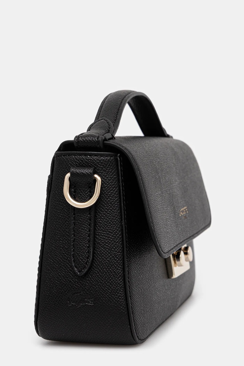 Кожаная сумочка Lacoste цвет чёрный NF5099PH