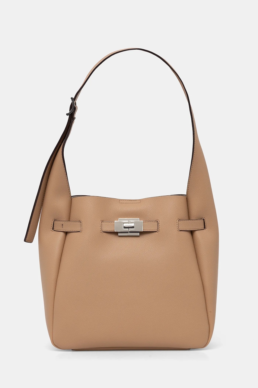 Dkny poșetă culoarea maro, R52CAK42