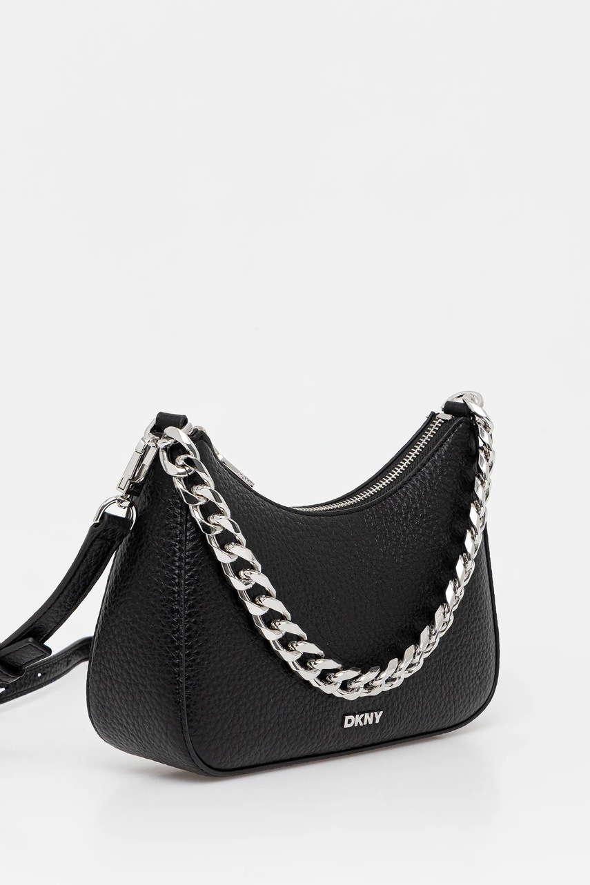 Τσάντα Dkny χρώμα: μαύρο, R52EAI10 φωτογραφία