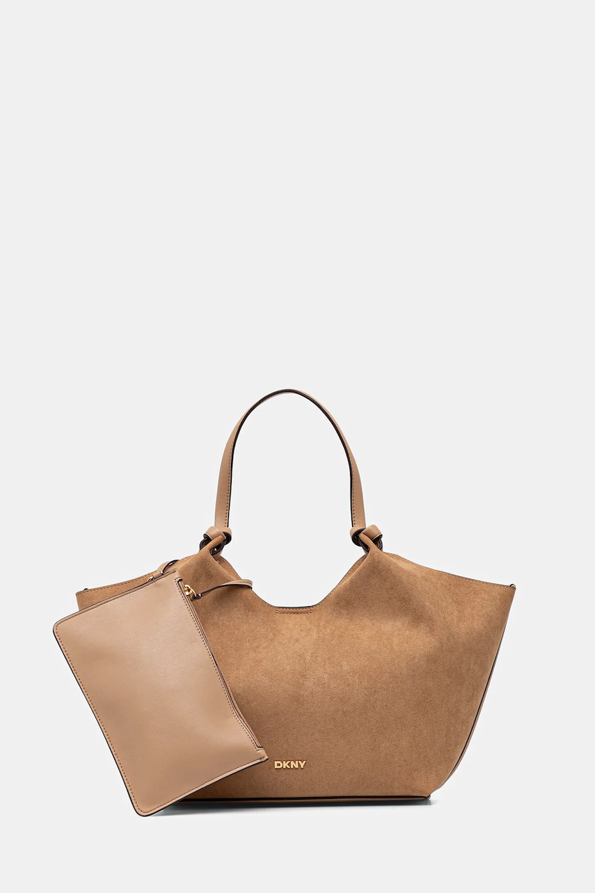 Dkny poșetă culoarea maro, R52BME49