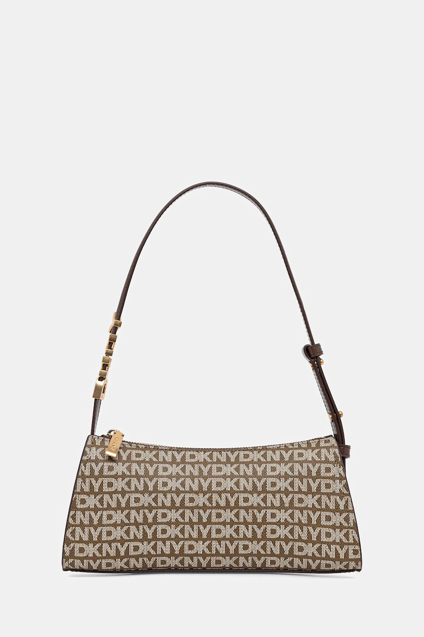 Dkny poșetă culoarea gri, R5235G57